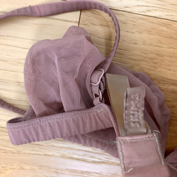 Skims Fits Everybody Summer Mesh Strappy Triangle Bralette Medium Sienna Medium - Picture 5 of 6